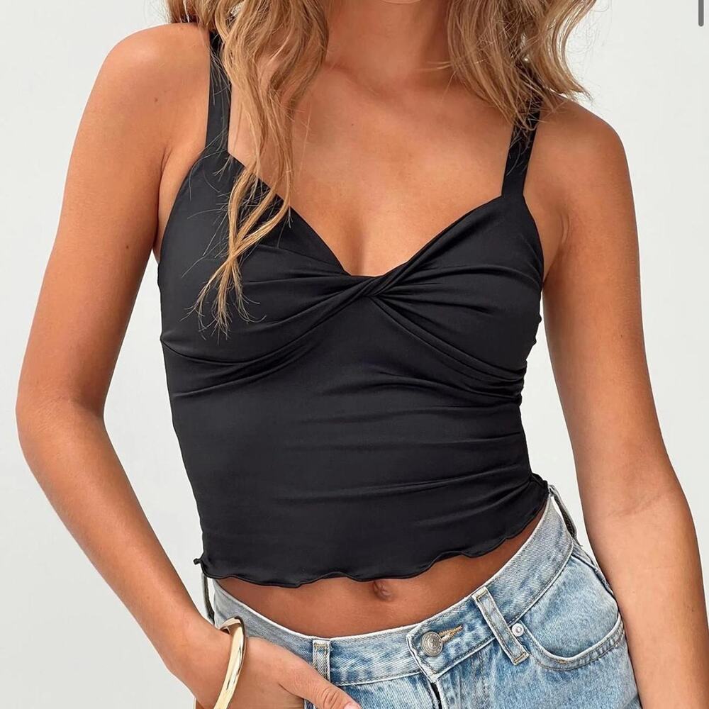 Princess polly black twist top 4
